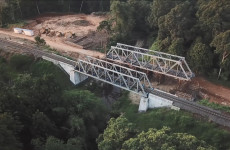 Pembangunan Jembatan Double Track, Sumatera Selatan
